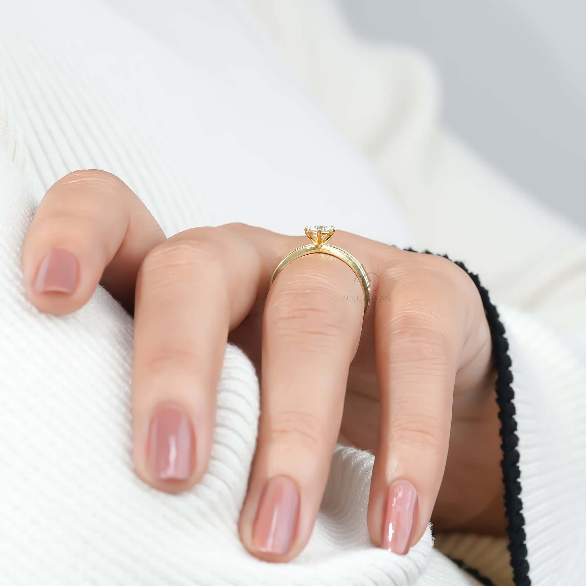 Infinity Split Shank Solitaire Diamond Ring