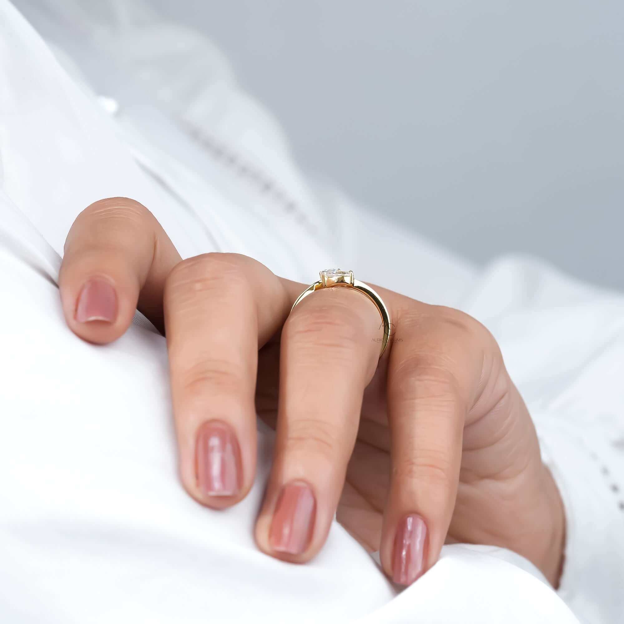 Zendaya Pear & Emerald Cut Open Diamond Ring