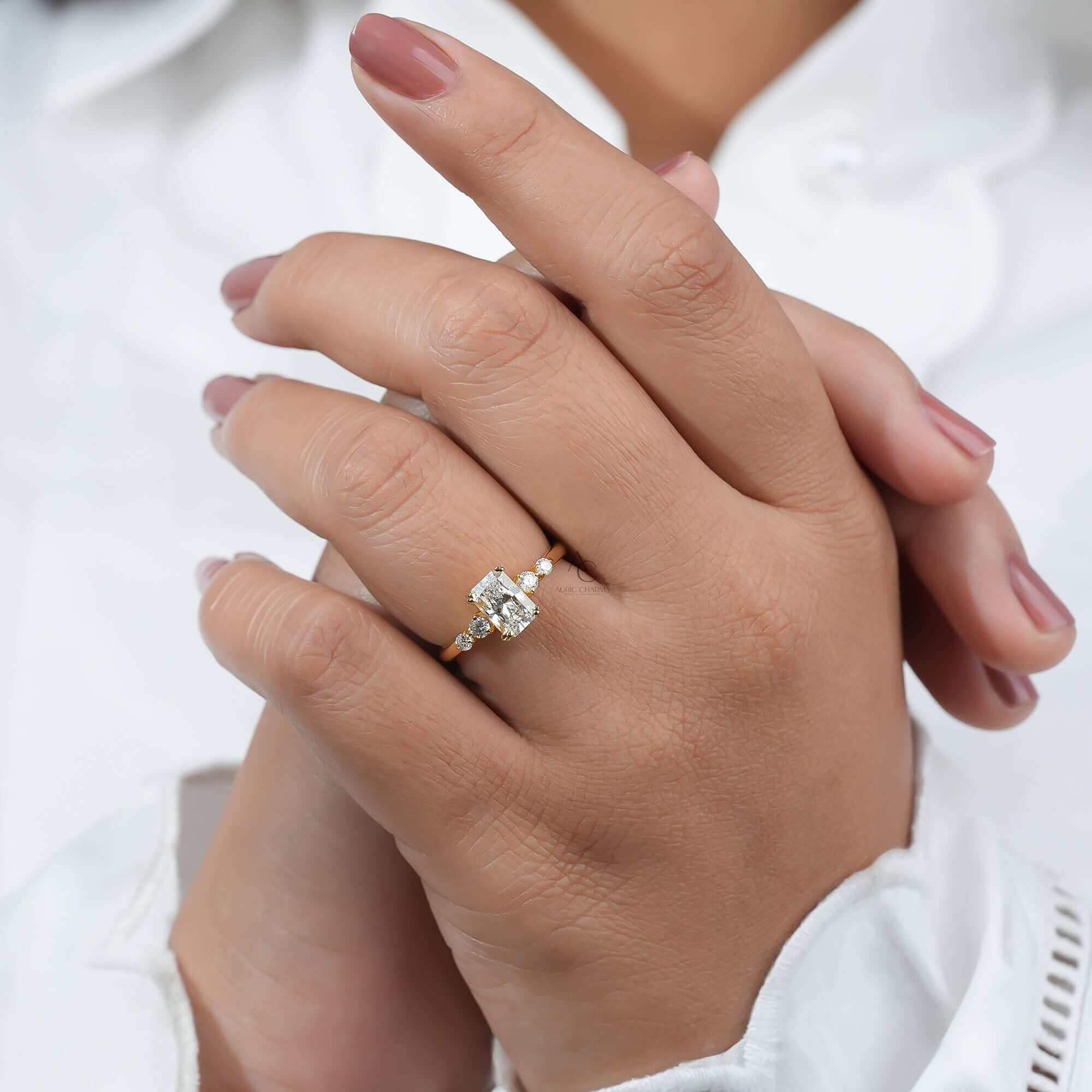 Radiant Cut Five-Stone Lab-Grown Diamond Ring