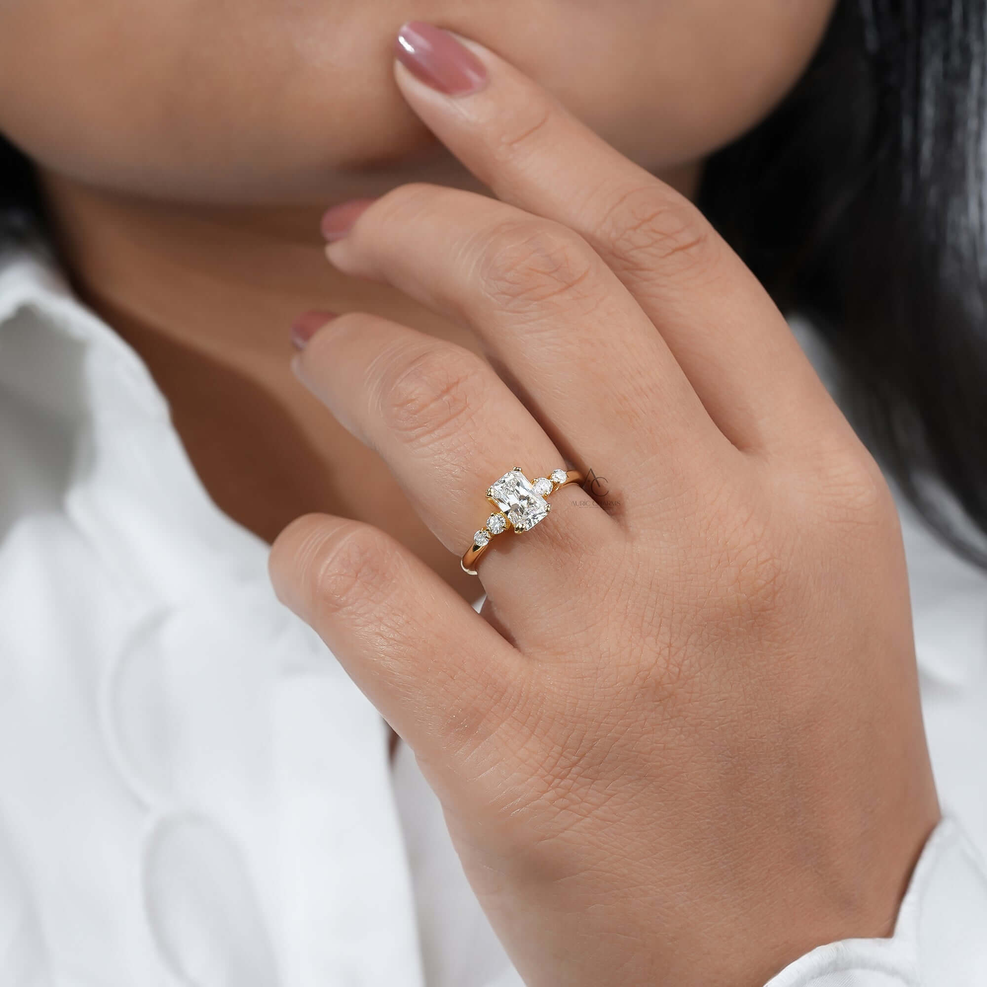 Radiant Cut Five-Stone Lab-Grown Diamond Ring