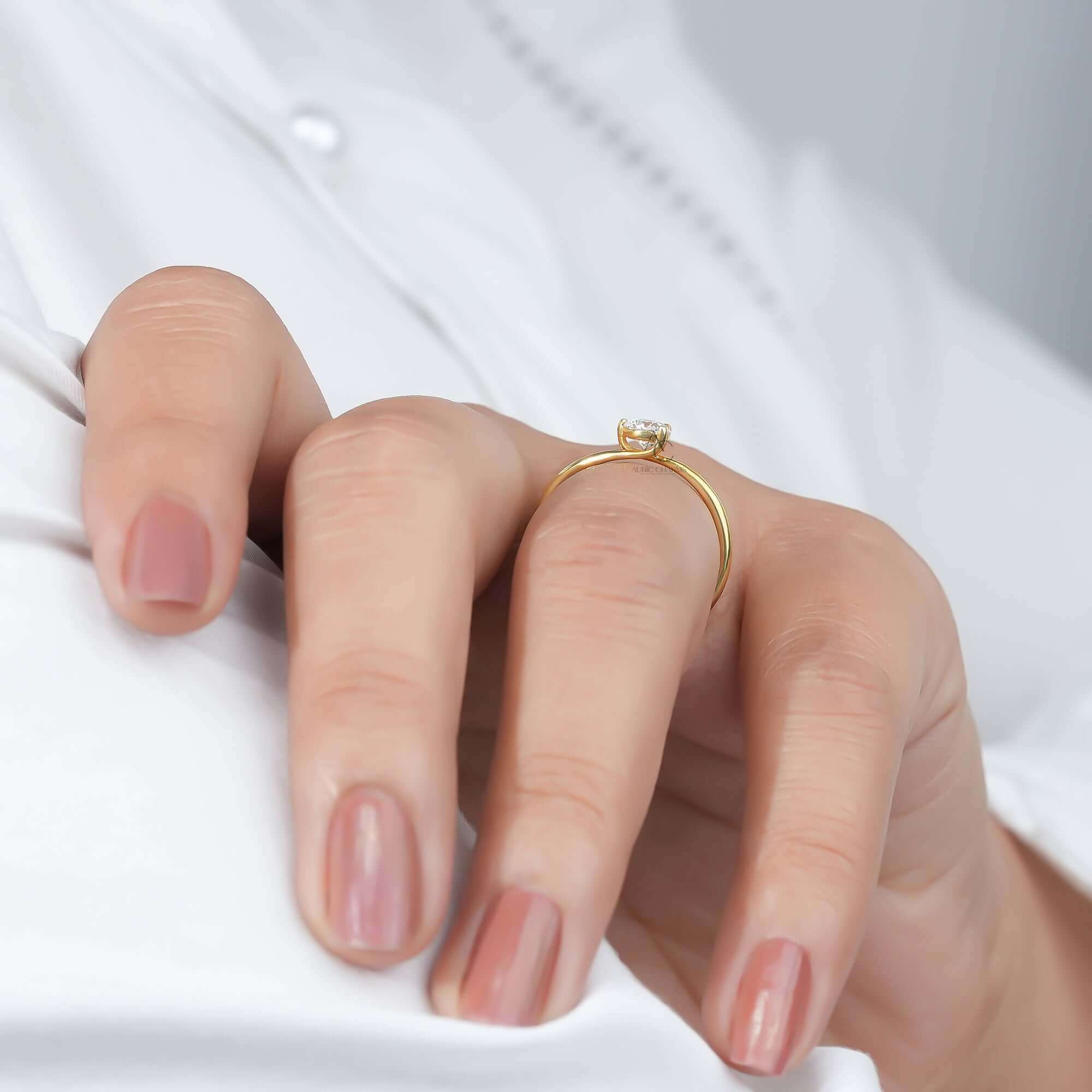 Ievy Serene Sparkler Lab-Grown Bridal Solitaire Ring