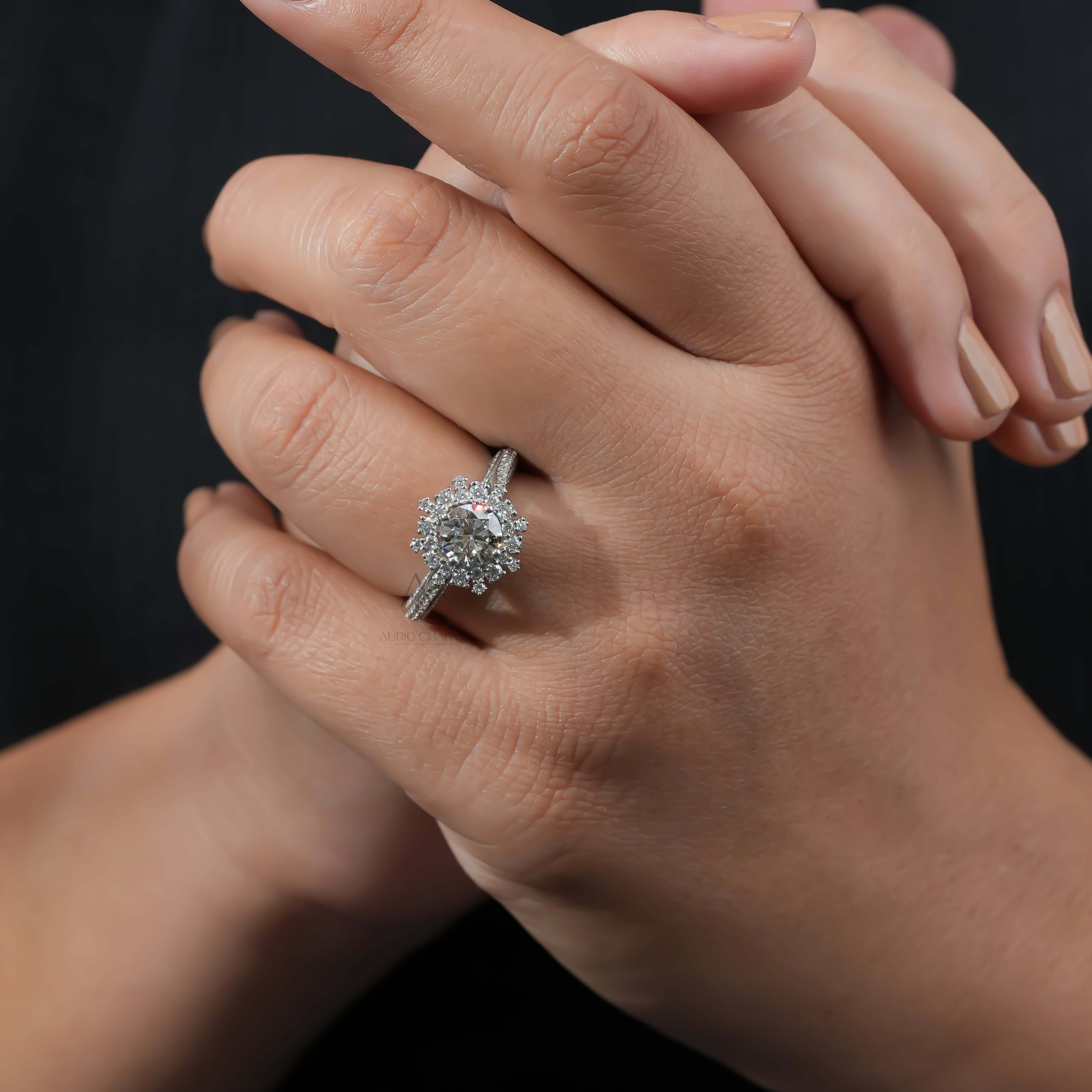 Beckham Modern Solitaire Lab-Grown Diamond Ring