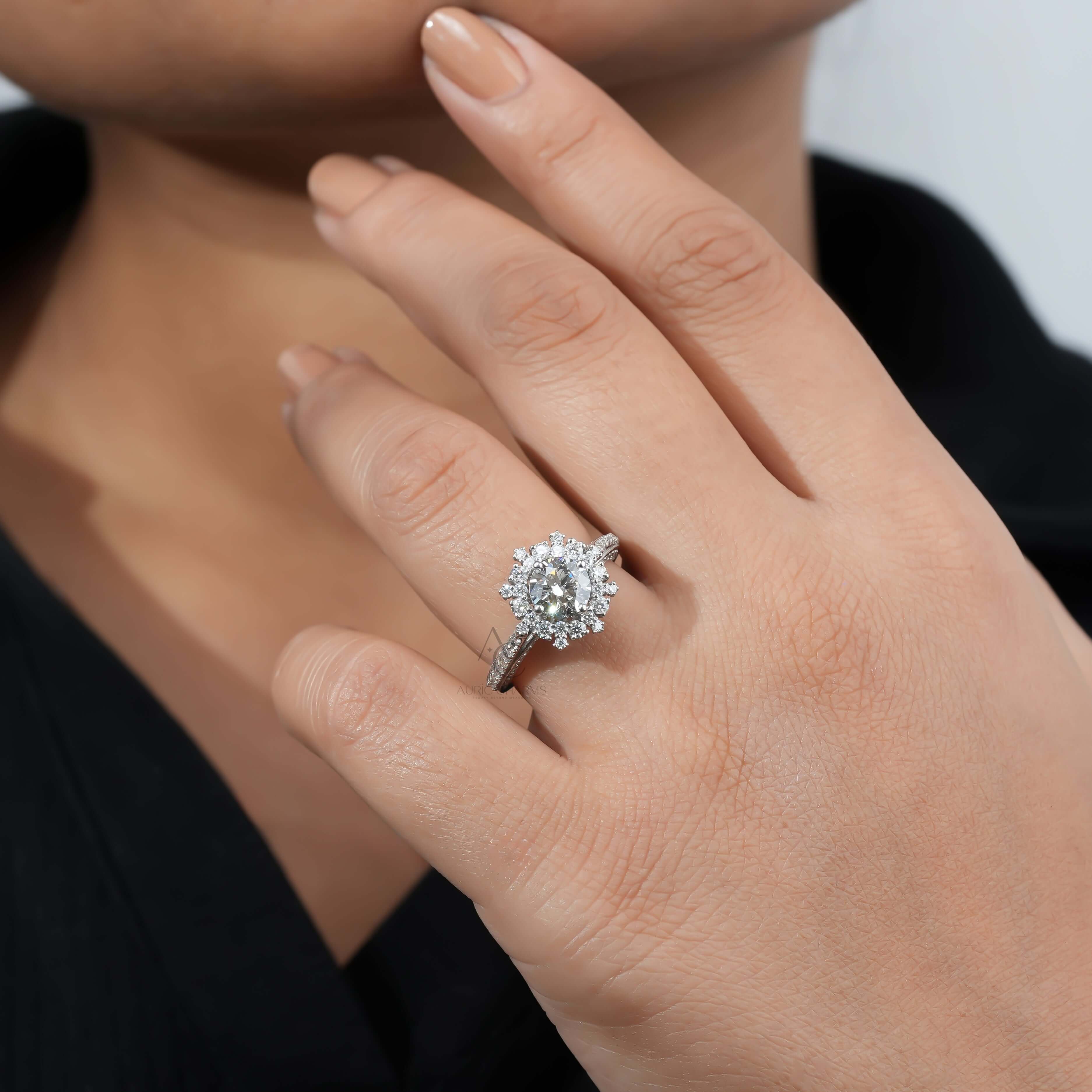 Beckham Modern Solitaire Lab-Grown Diamond Ring