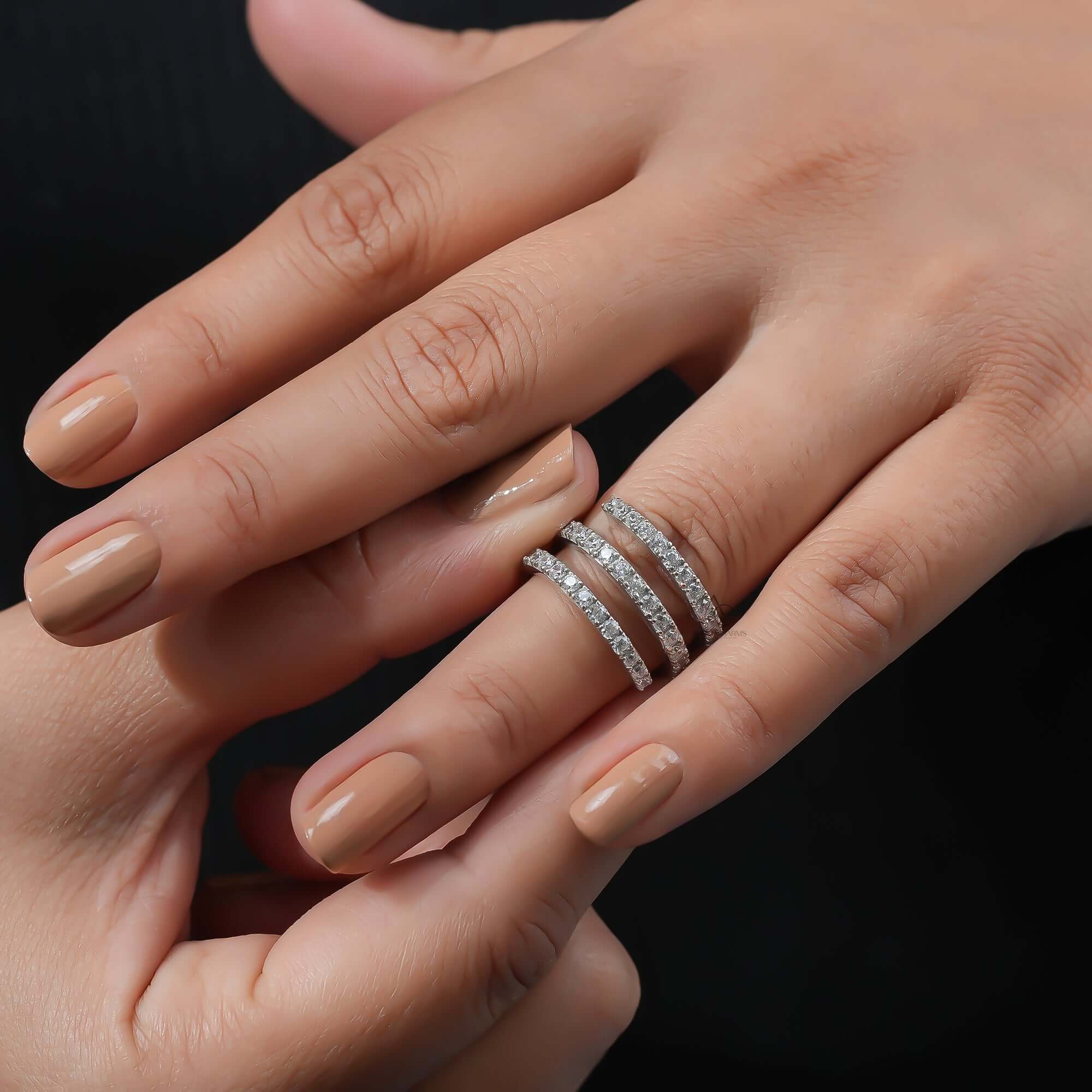 Monroe Spiral Curl Lab-Grown Diamond Ring