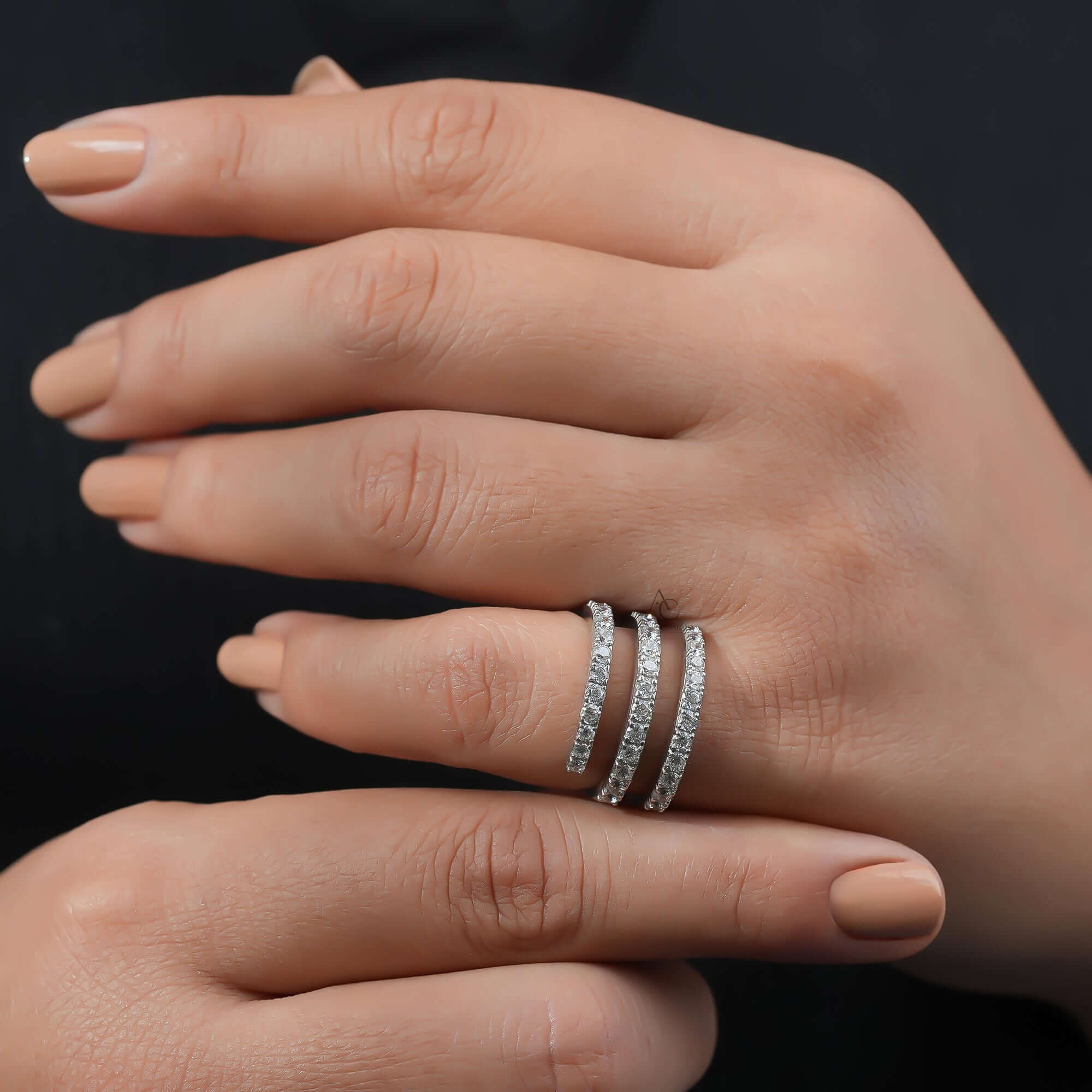 Monroe Spiral Curl Lab-Grown Diamond Ring