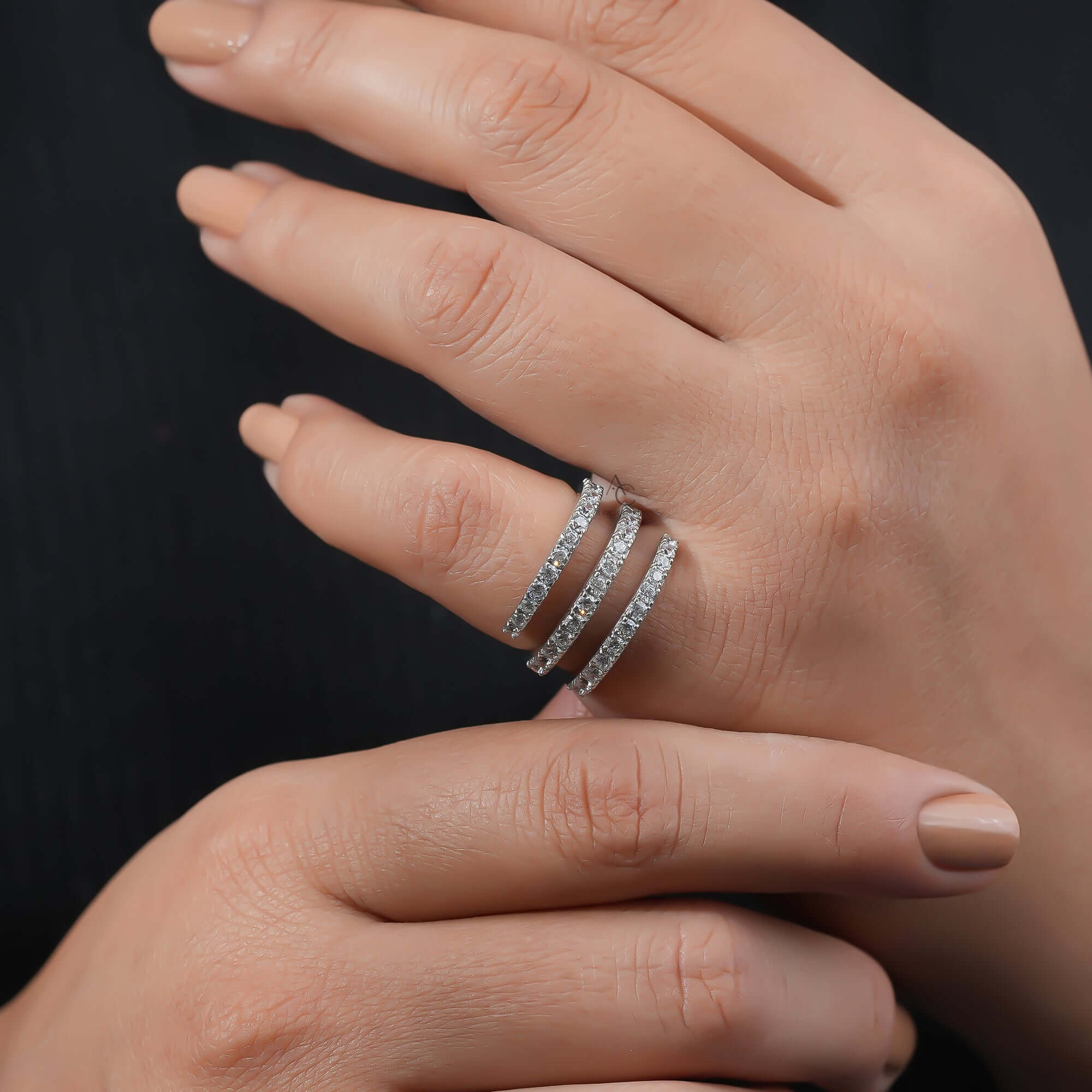 Monroe Spiral Curl Lab-Grown Diamond Ring