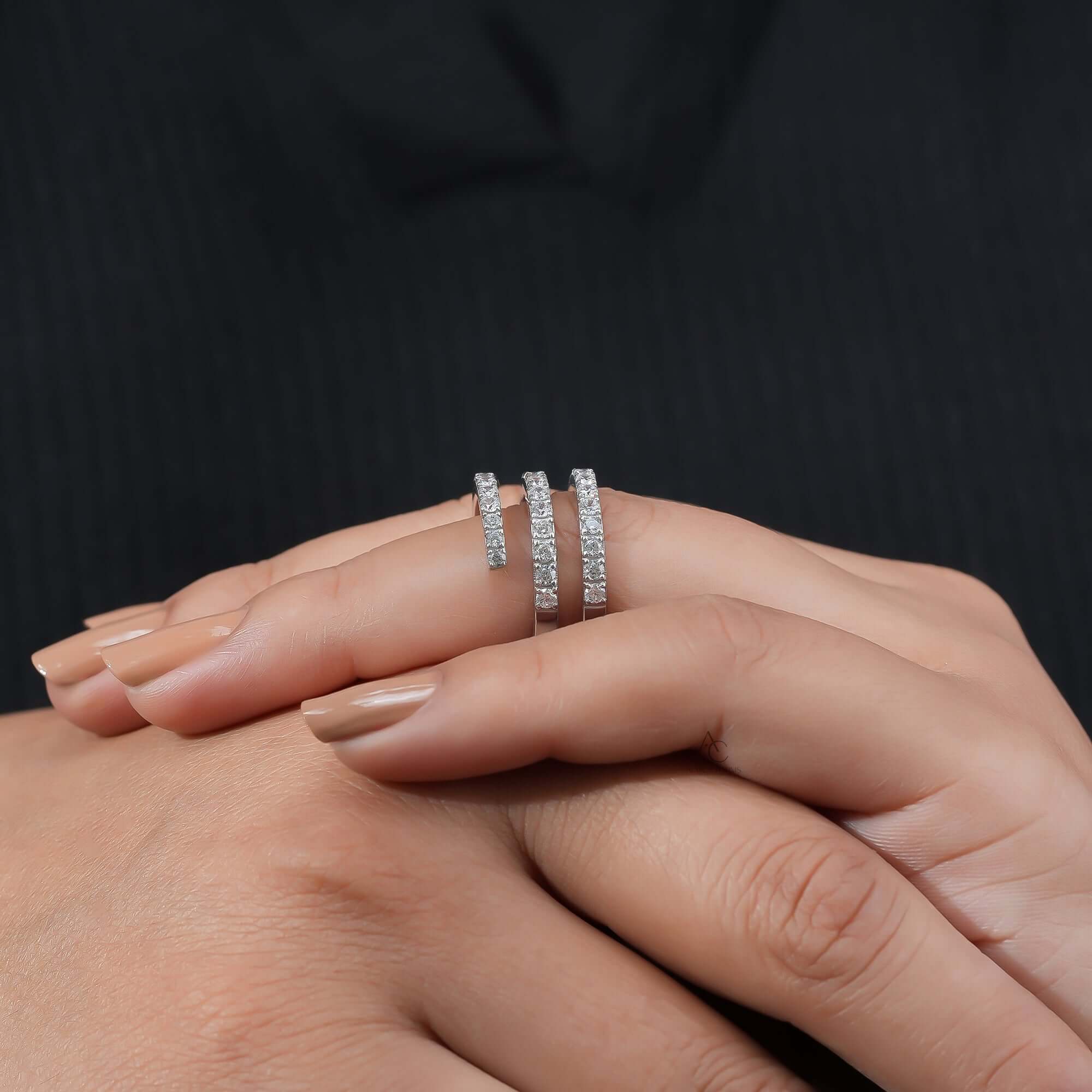 Monroe Spiral Curl Lab-Grown Diamond Ring