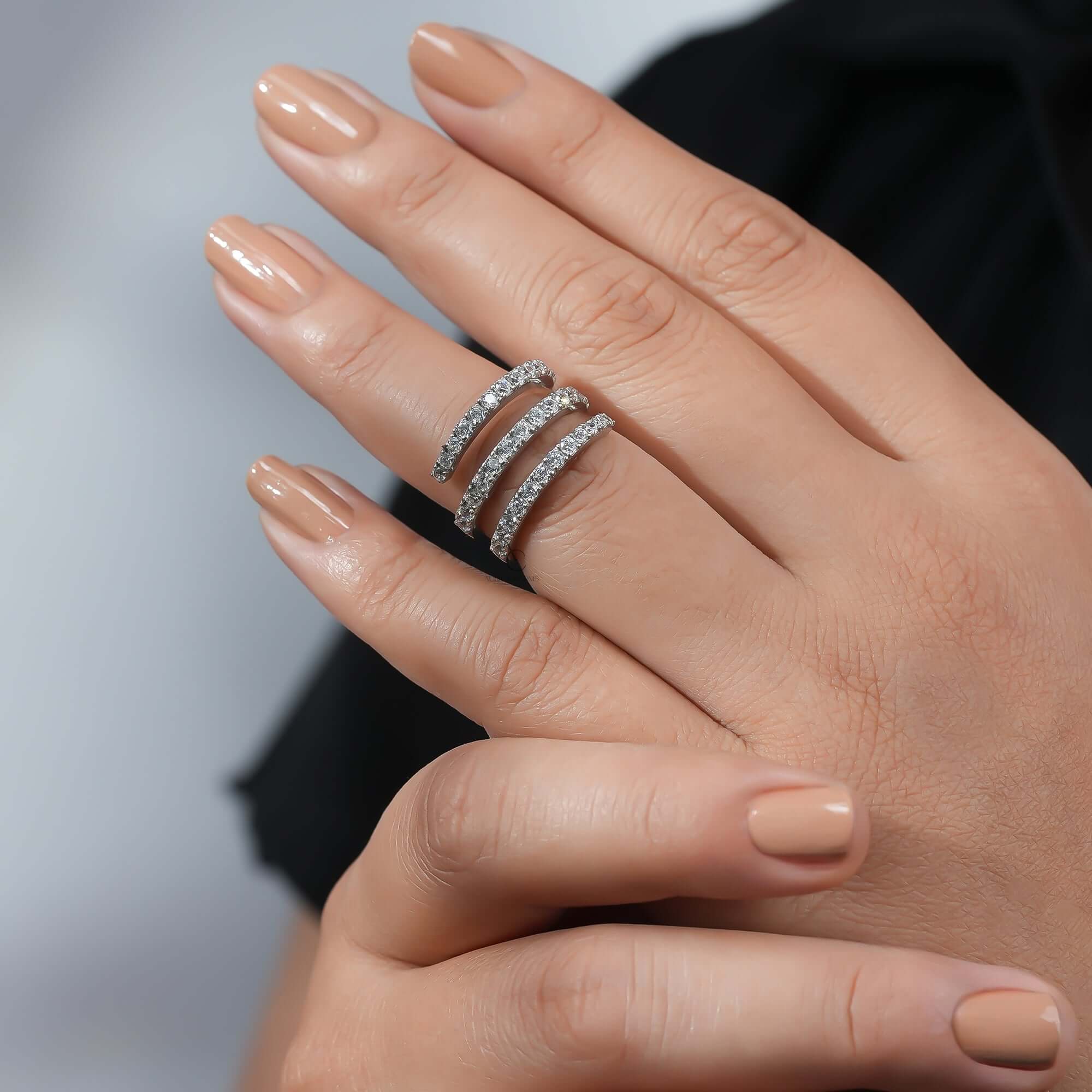 Monroe Spiral Curl Lab-Grown Diamond Ring