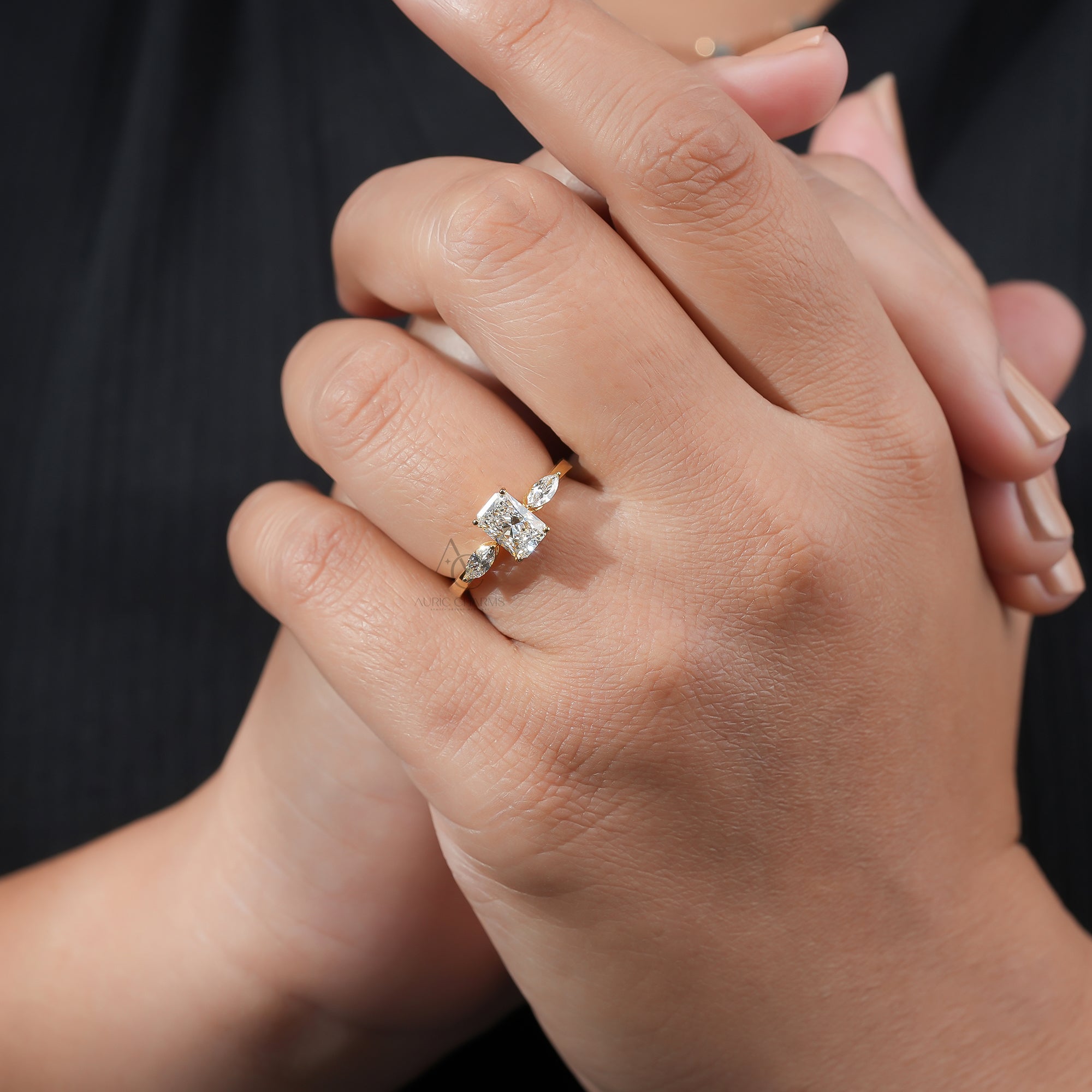 Aurora Lux Radiant & Marquise Lab-Grown Diamond Ring