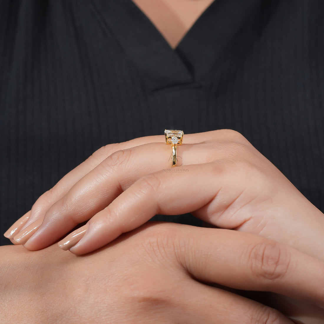 Aurora Lux Radiant & Marquise Lab-Grown Diamond Ring