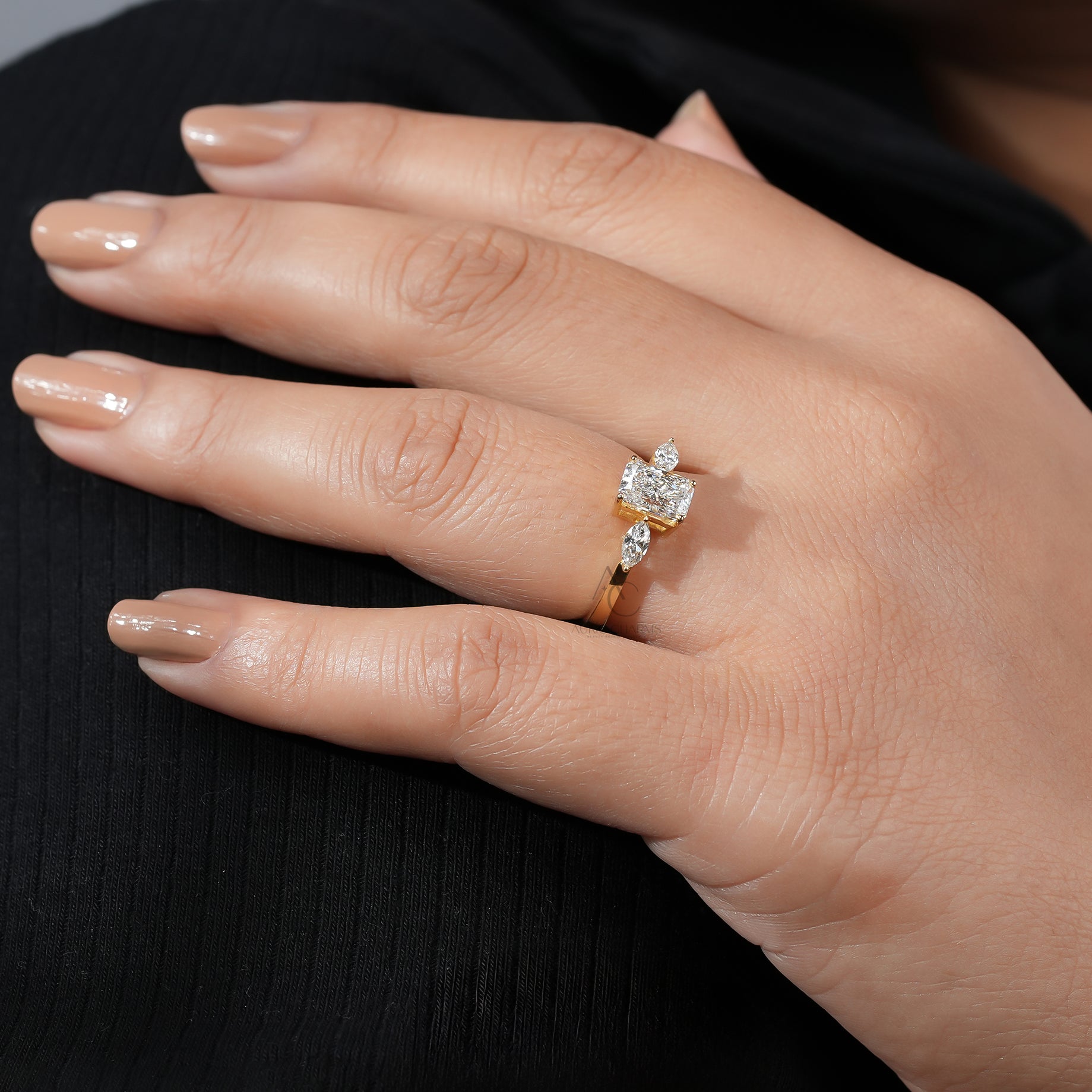 Aurora Lux Radiant & Marquise Lab-Grown Diamond Ring