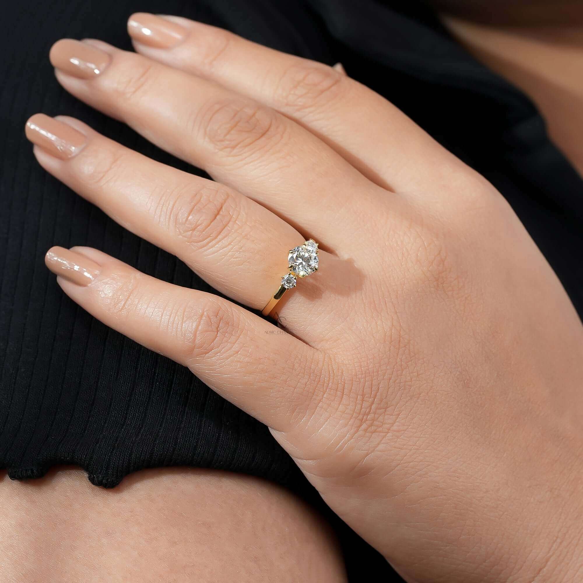 Triluna Three-Stone Lab-Grown Diamond Ring