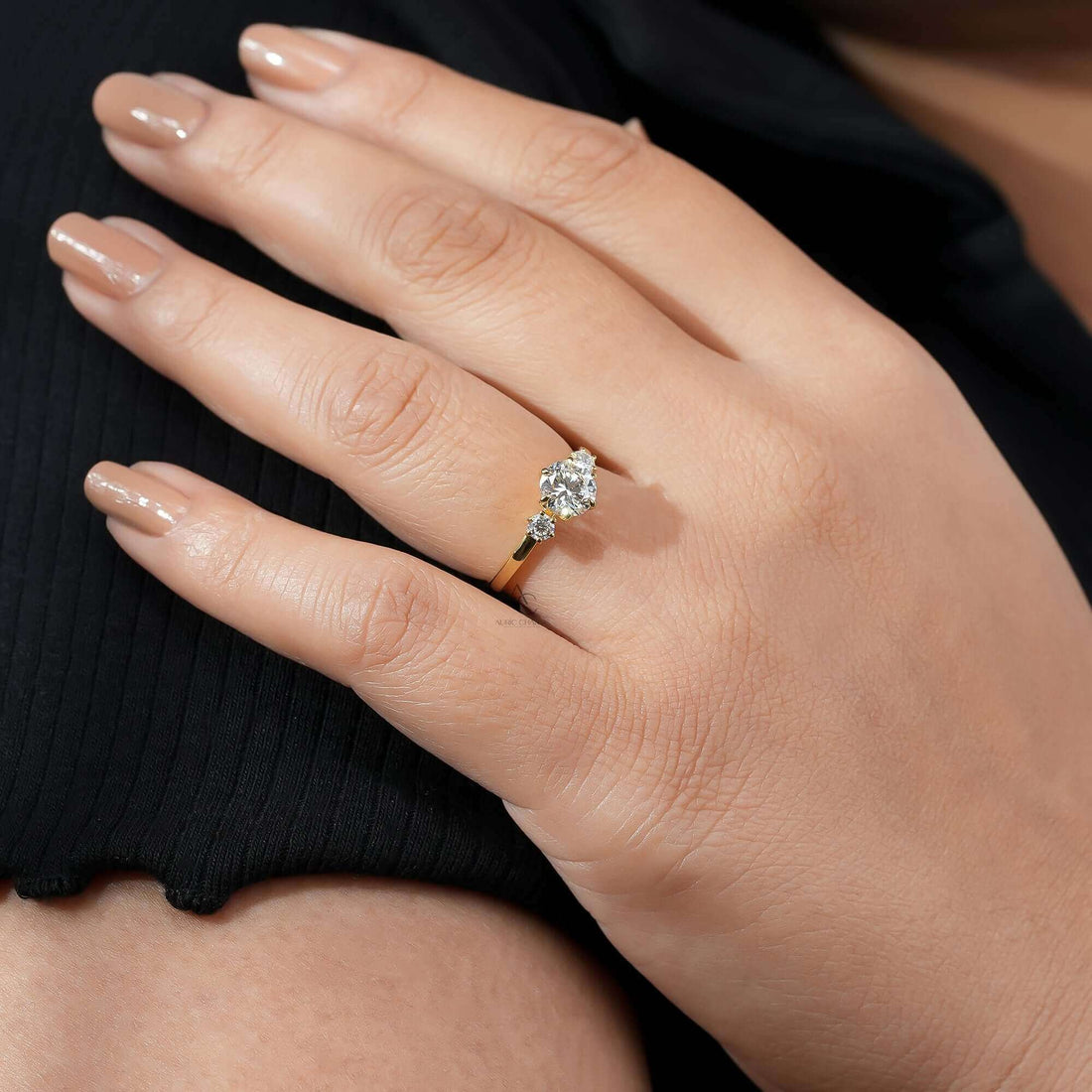 Triluna Three-Stone Lab-Grown Diamond Ring