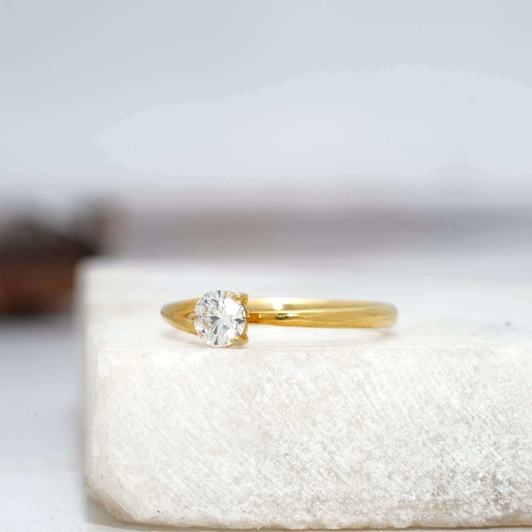 Ievy Serene Sparkler Lab-Grown Bridal Solitaire Ring