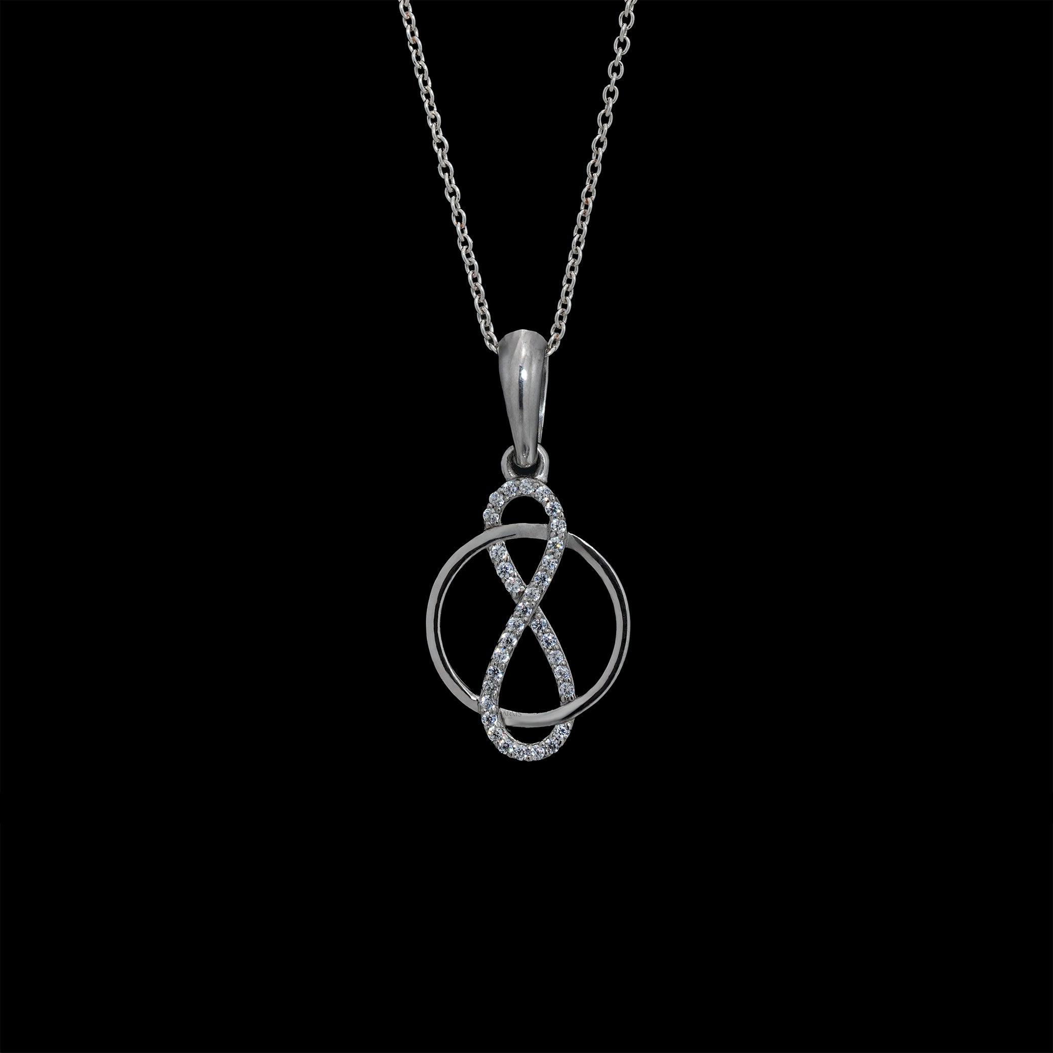 Infinity Circle Diamond Pendant