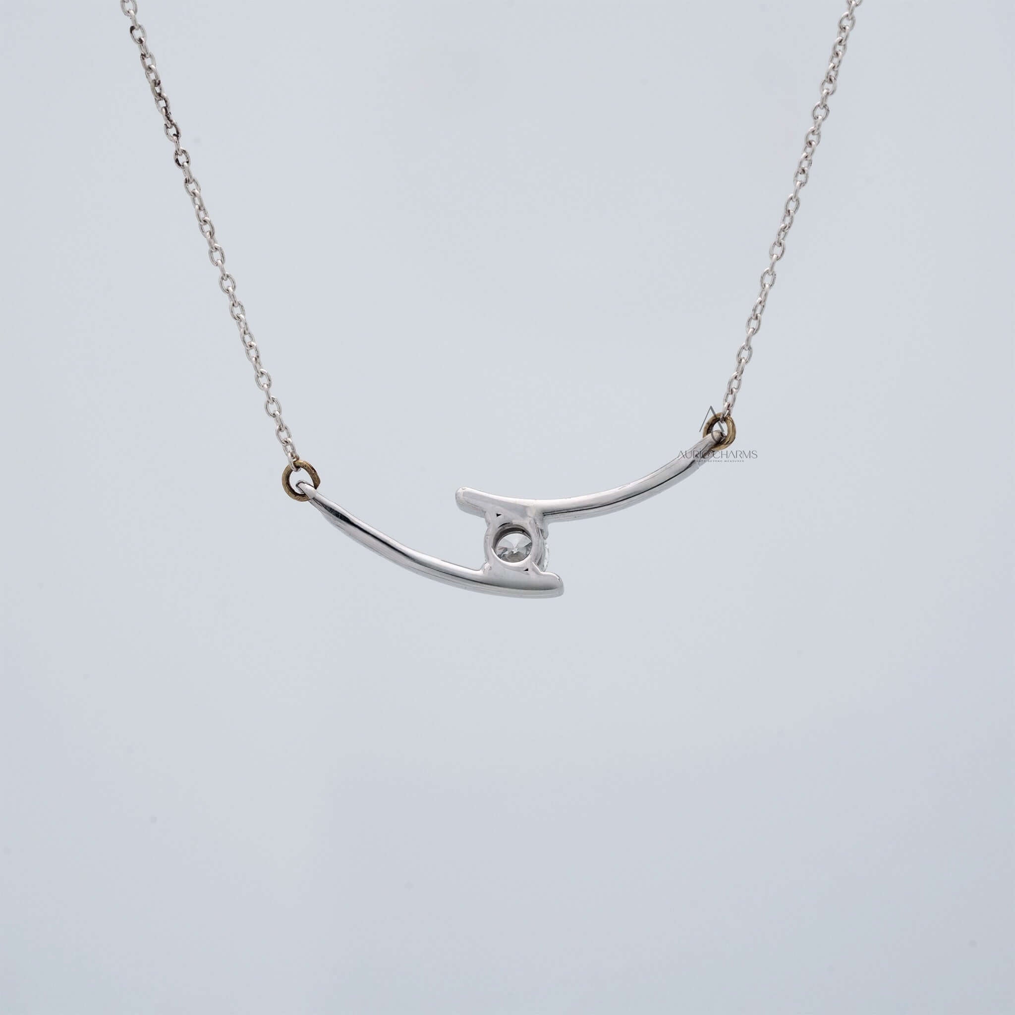 Gigi Clavicle Solitaire Lab-Grown Diamond Pendant