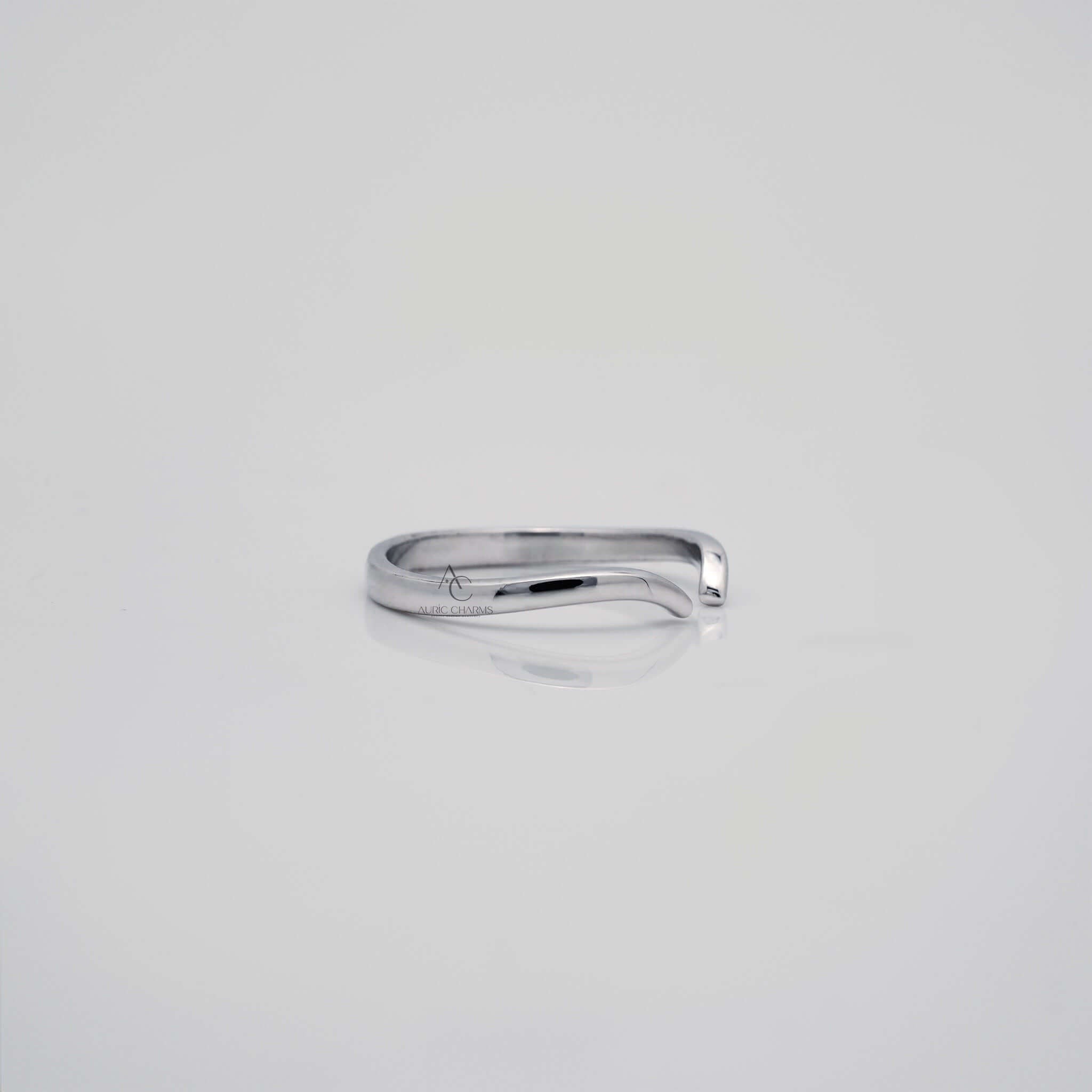 Elle Claw Stackable Solid Gold Spacer Ring