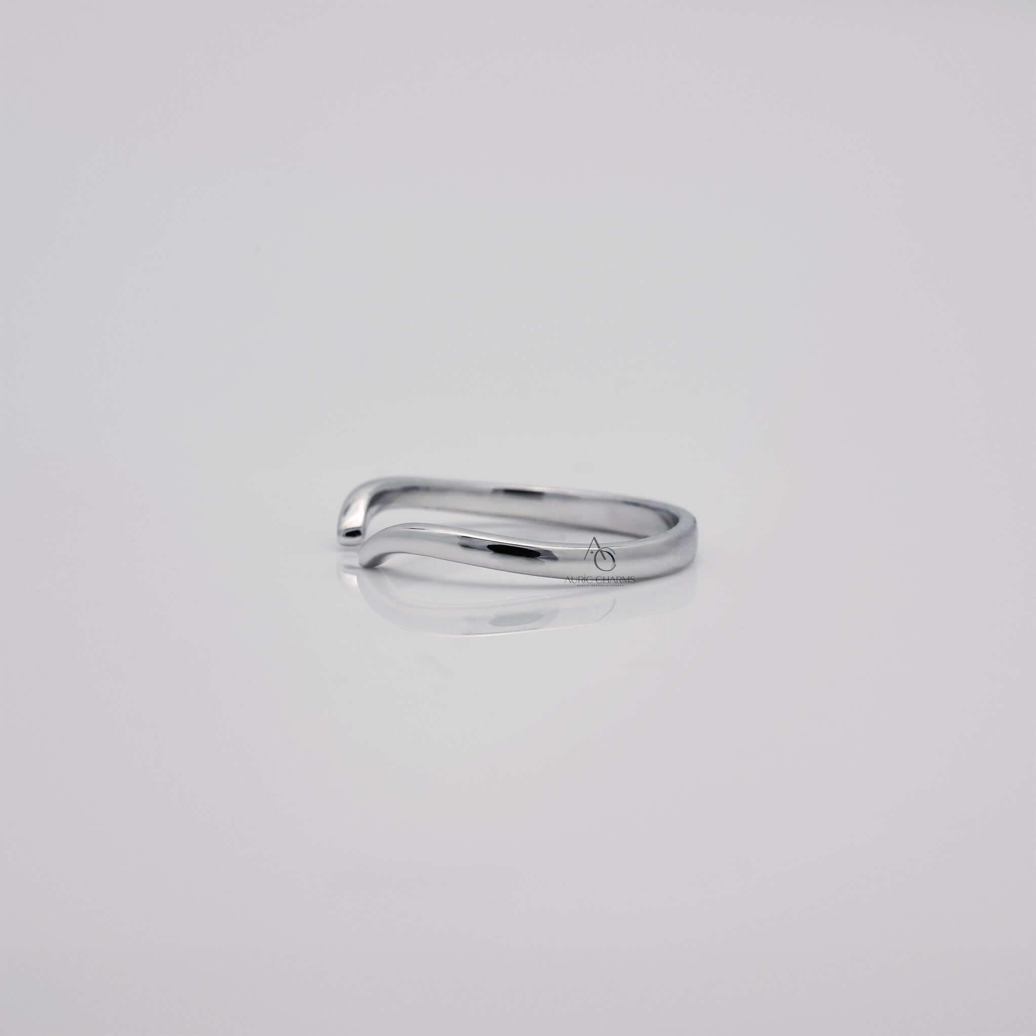 Elle Claw Stackable Solid Gold Spacer Ring