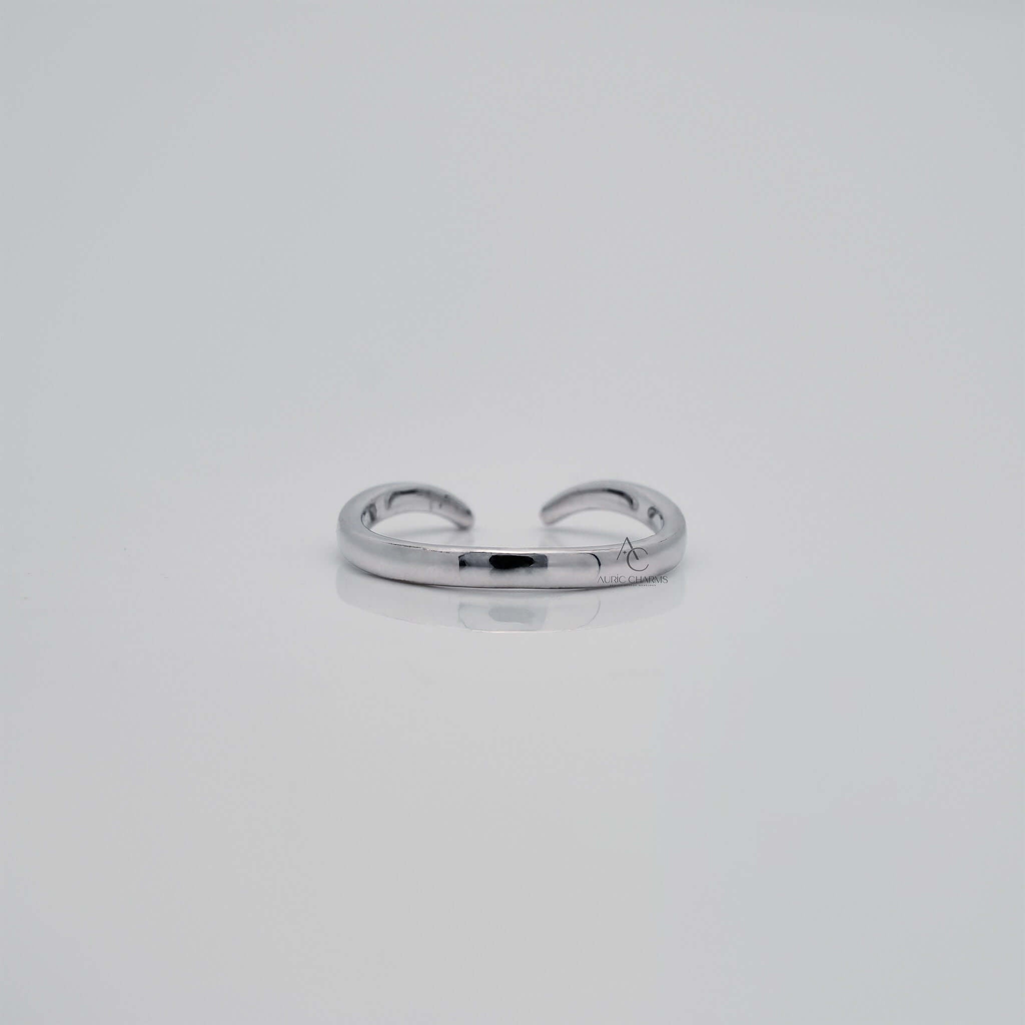 Elle Claw Stackable Solid Gold Spacer Ring