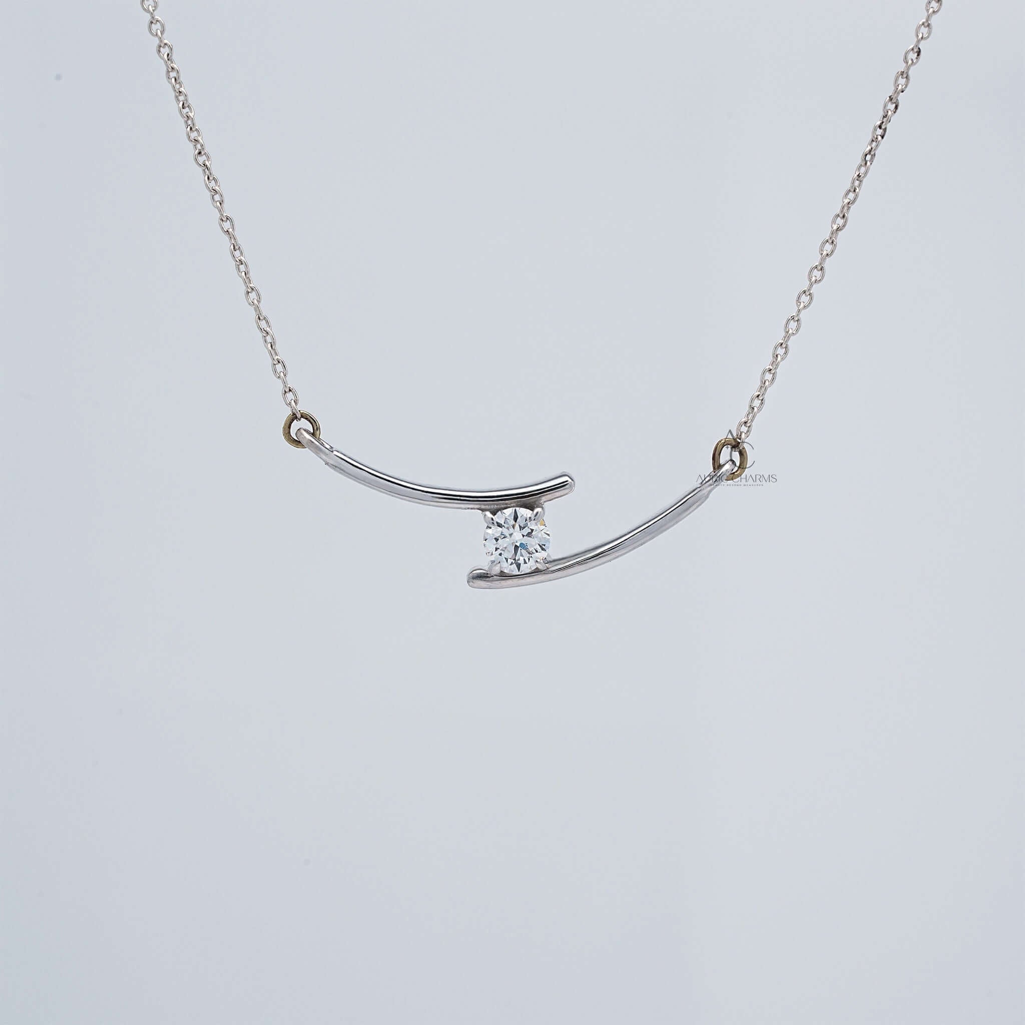 Gigi Clavicle Solitaire Lab-Grown Diamond Pendant