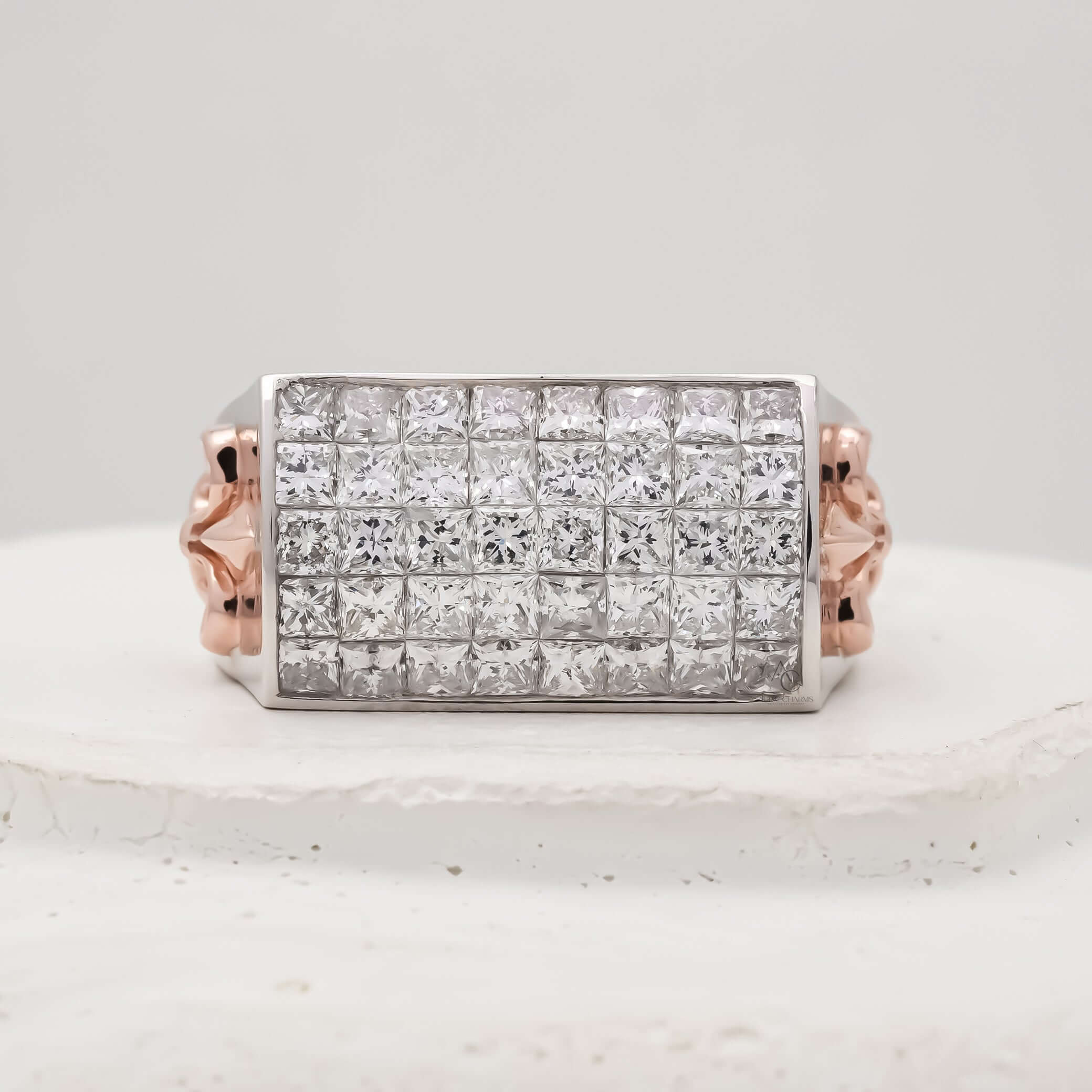 Diddy Iced-Out Princess Cut Diamond Ring