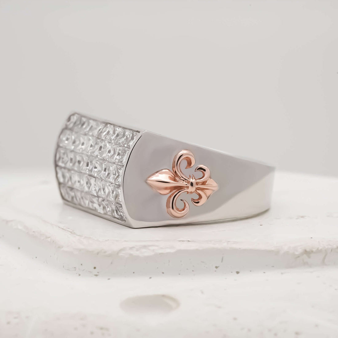 Diddy Iced-Out Princess Cut Diamond Ring