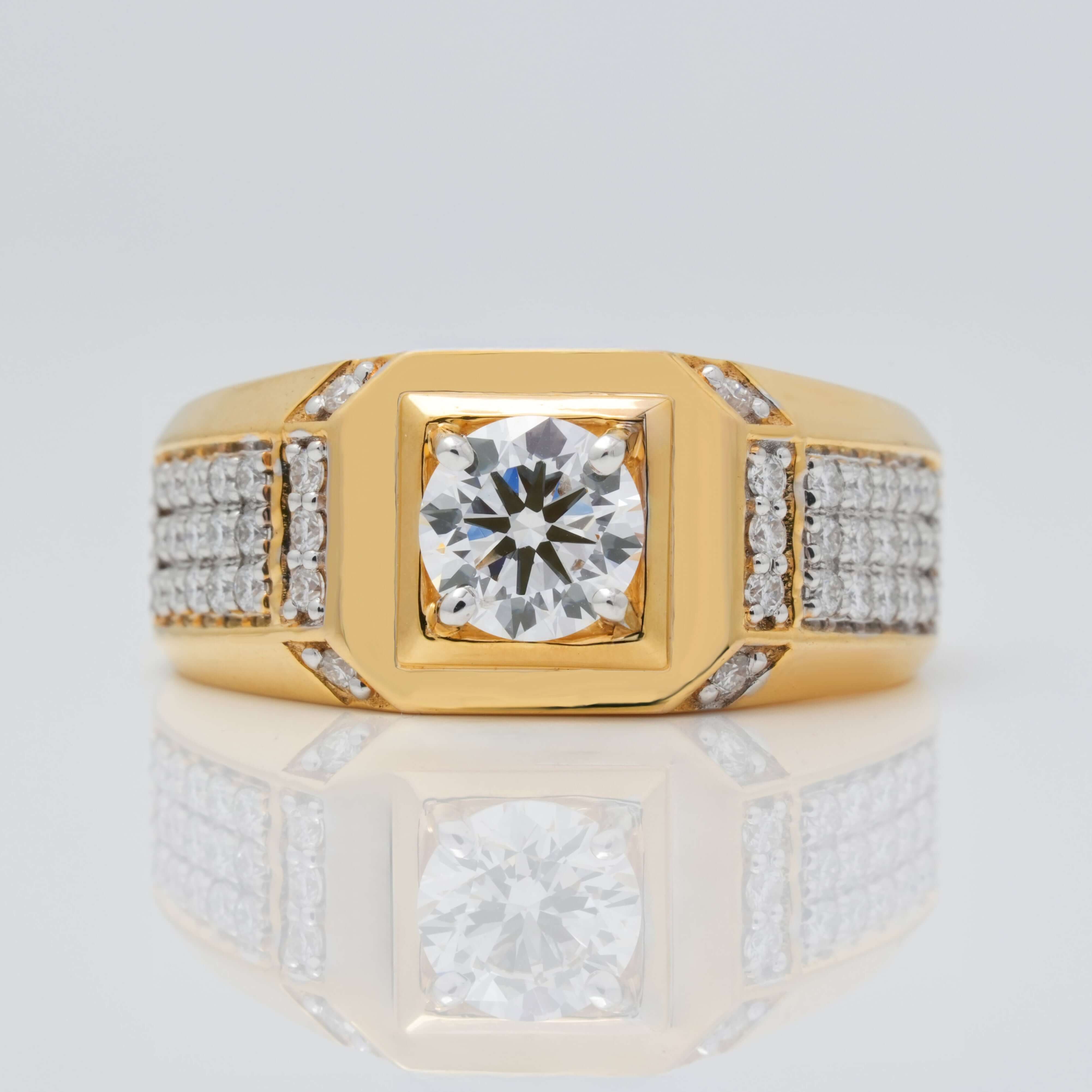 Beckham Luxe Diamond Solitaire Men's Engagement Ring