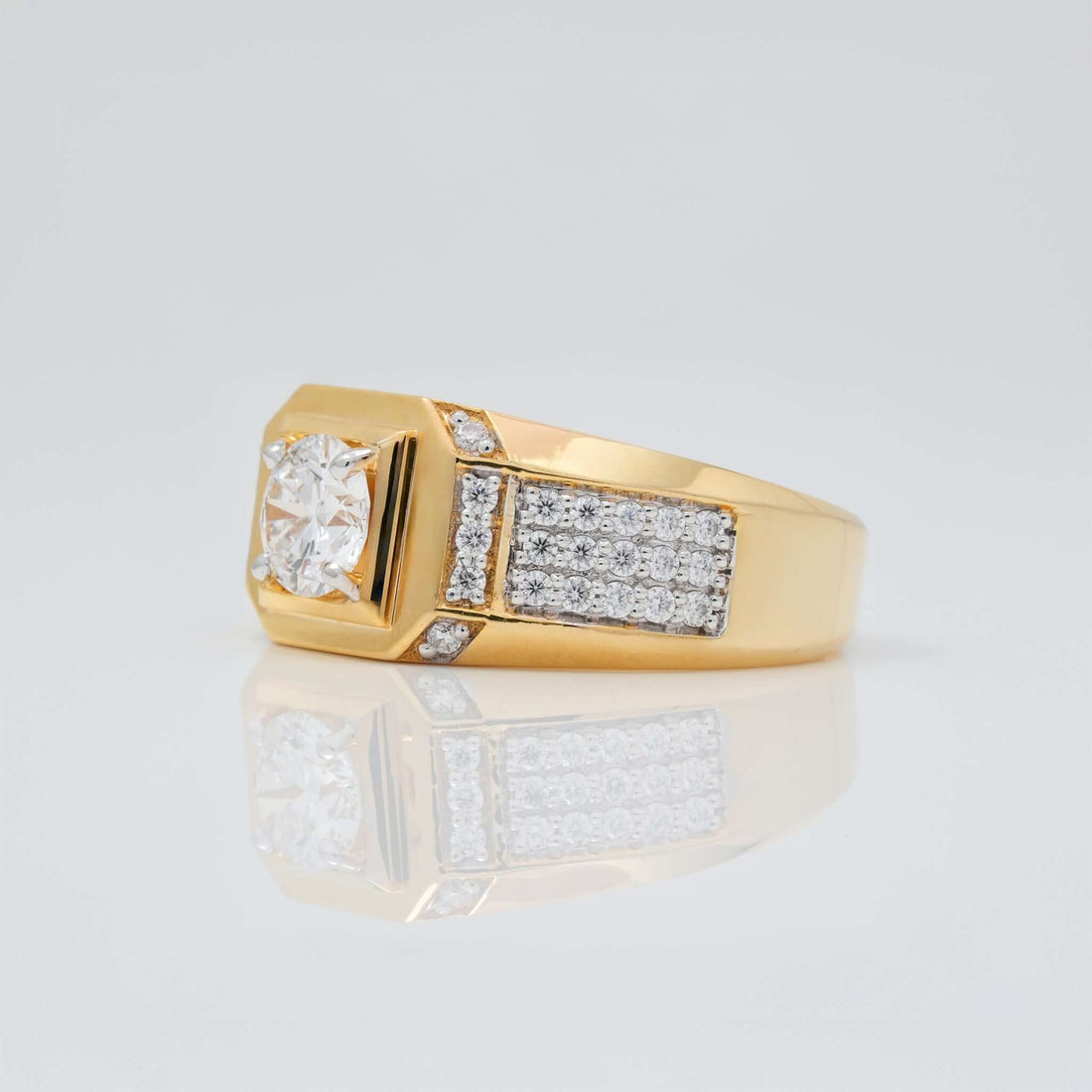 Beckham Luxe Diamond Solitaire Men's Engagement Ring