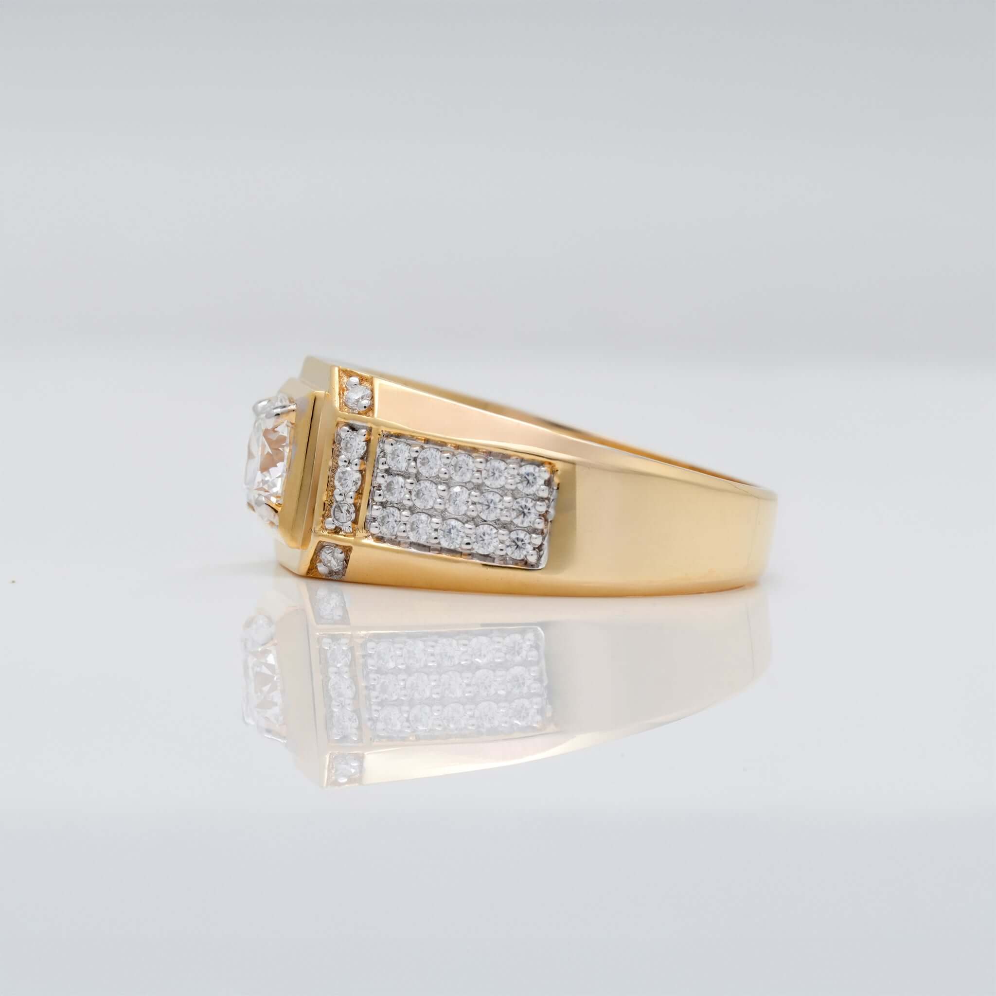 Beckham Luxe Diamond Solitaire Men's Engagement Ring