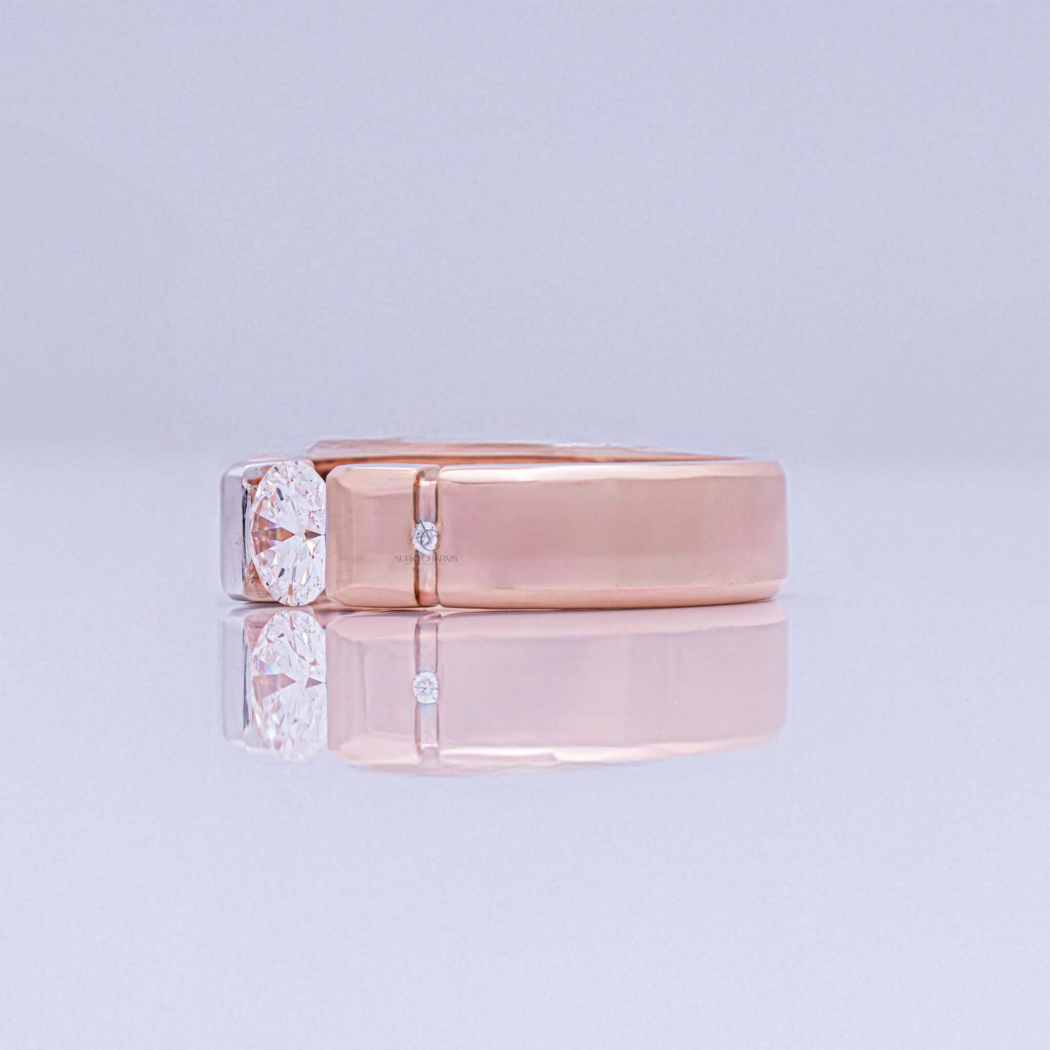 Westwood Duo-Tone Diamond Ring in Rose Gold