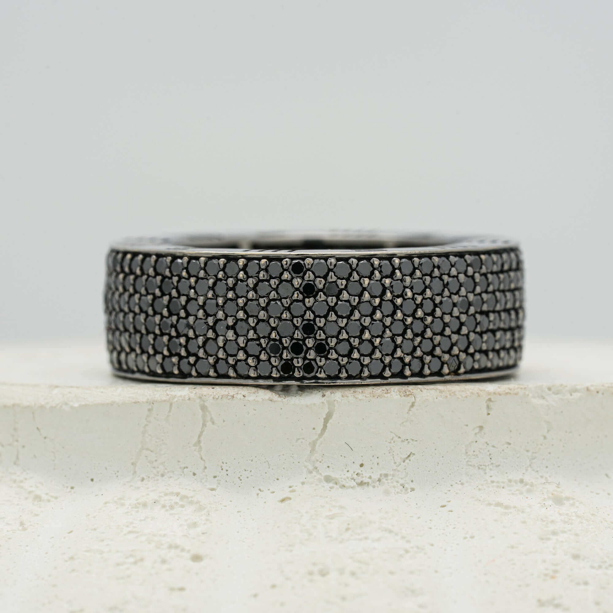 Nero Black Diamond Eternity Ring for Men