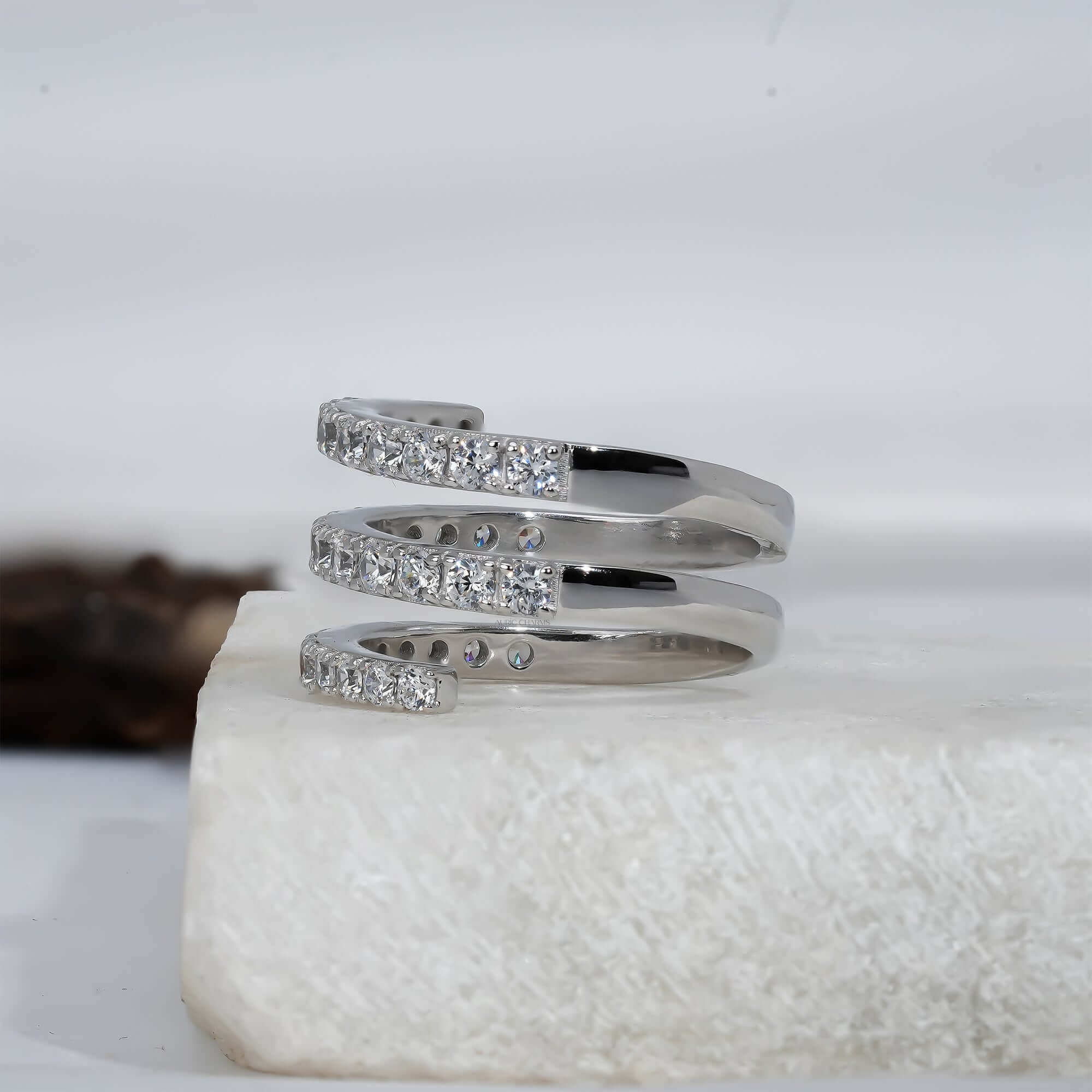 Monroe Spiral Curl Lab-Grown Diamond Ring