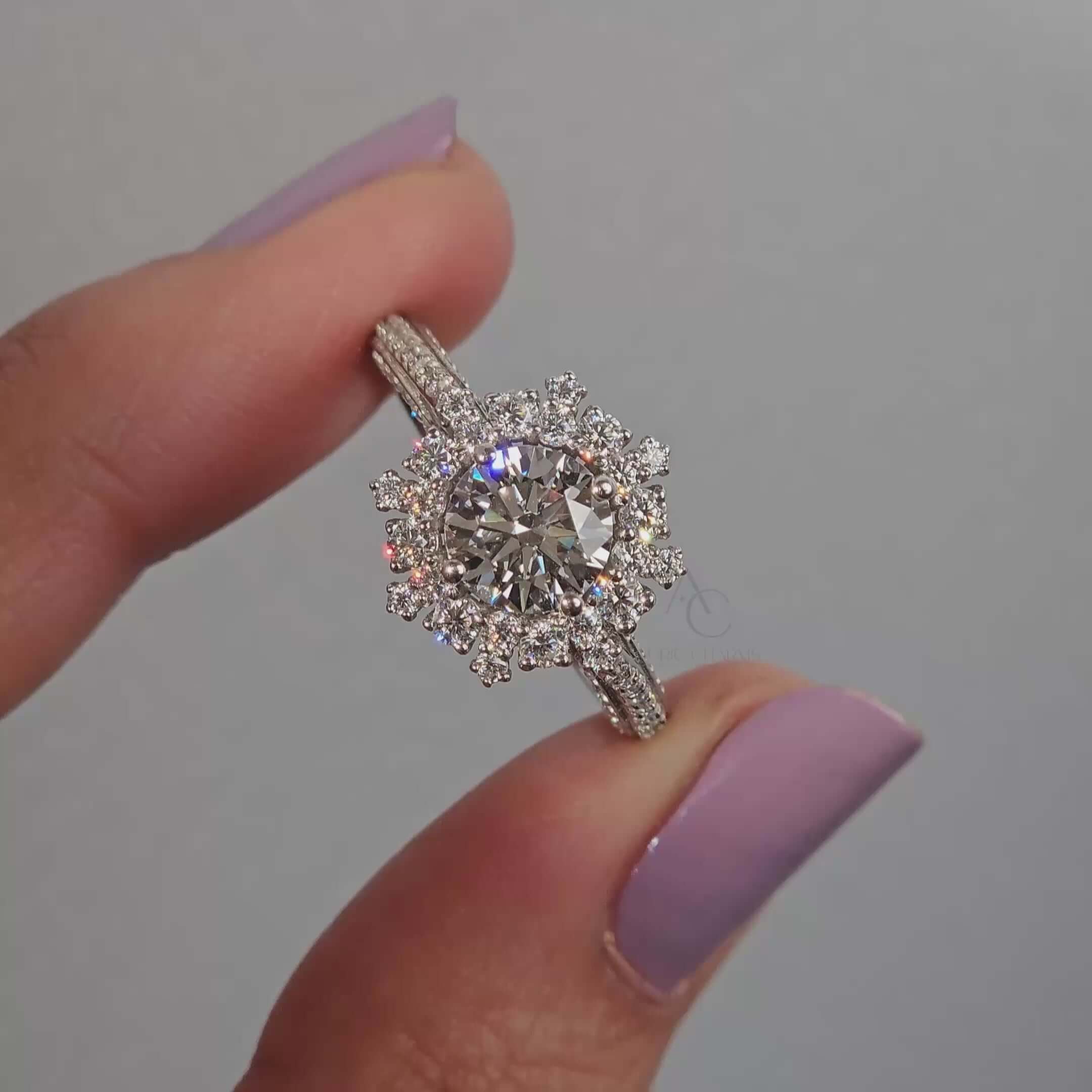 Beckham Modern Solitaire Lab-Grown Diamond Ring