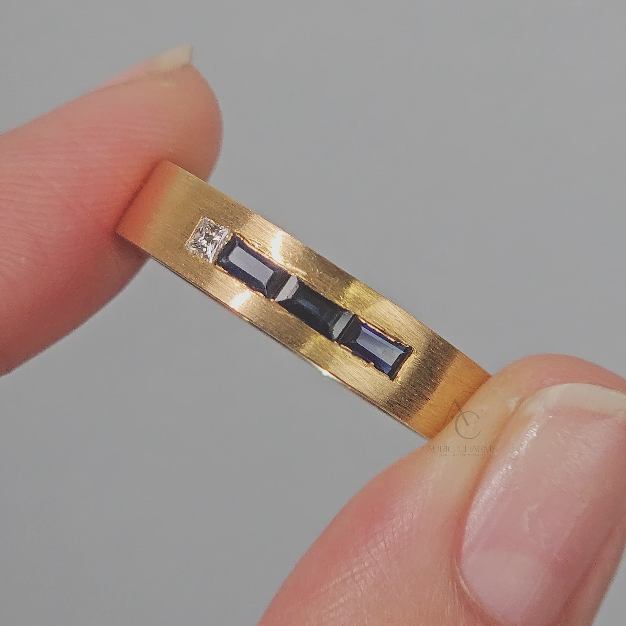 Auric Charms Signature Natural Diamond Engagement Ring