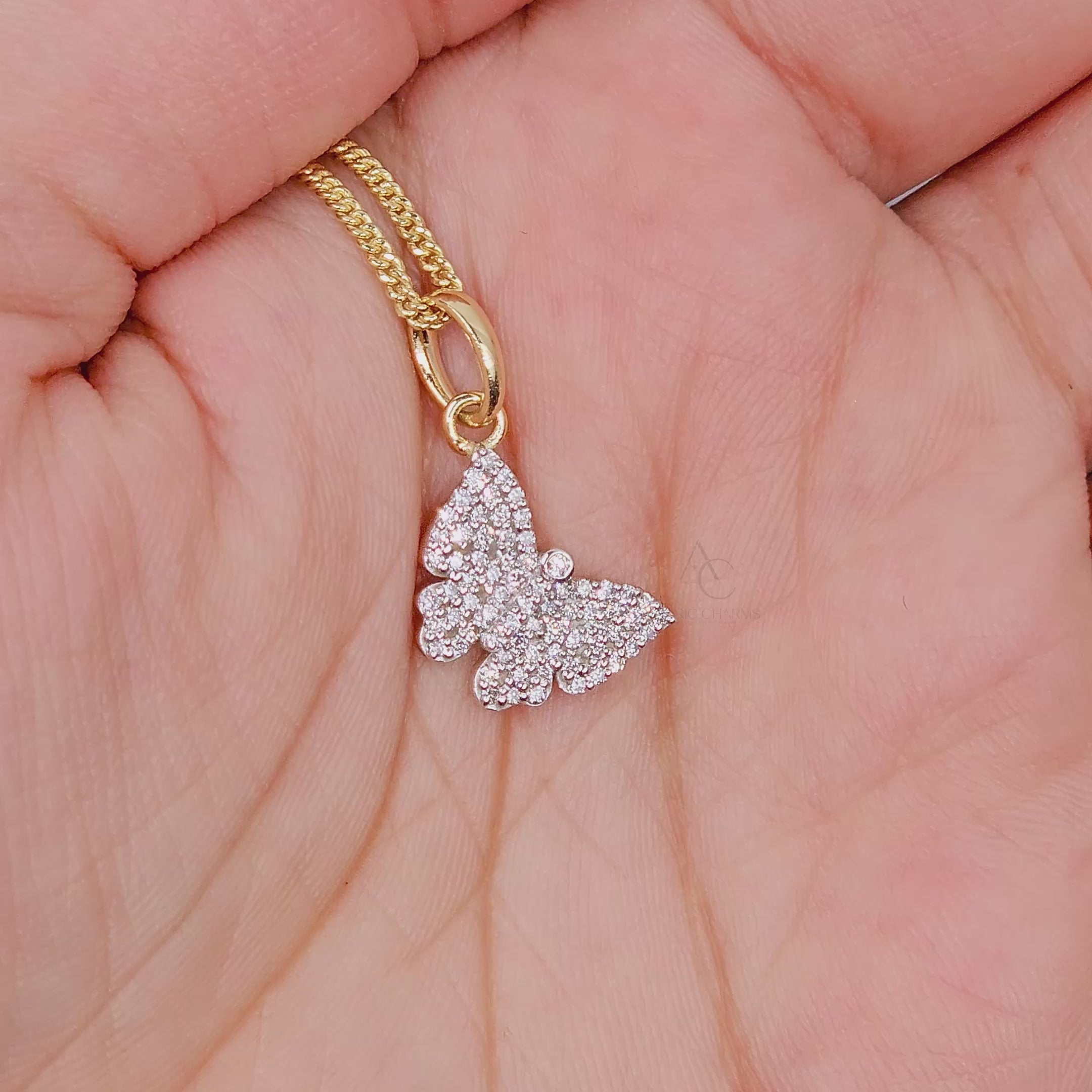 Butterfly Diamond Watch Charm